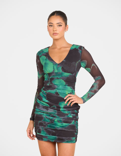 Bennie Mesh Mini Dress